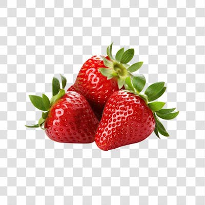 Imagem Hortifrutti   Morango Com Fundo Transparente   Cena 02