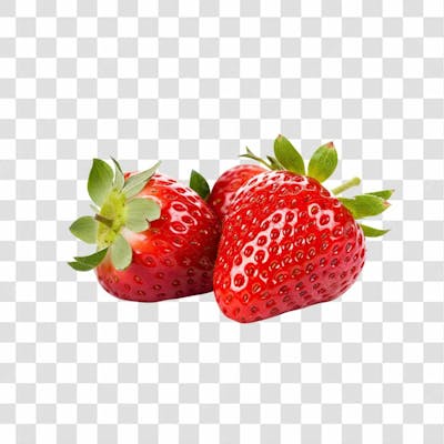 Imagem Hortifrutti   Morango Com Fundo Transparente   Cena 03