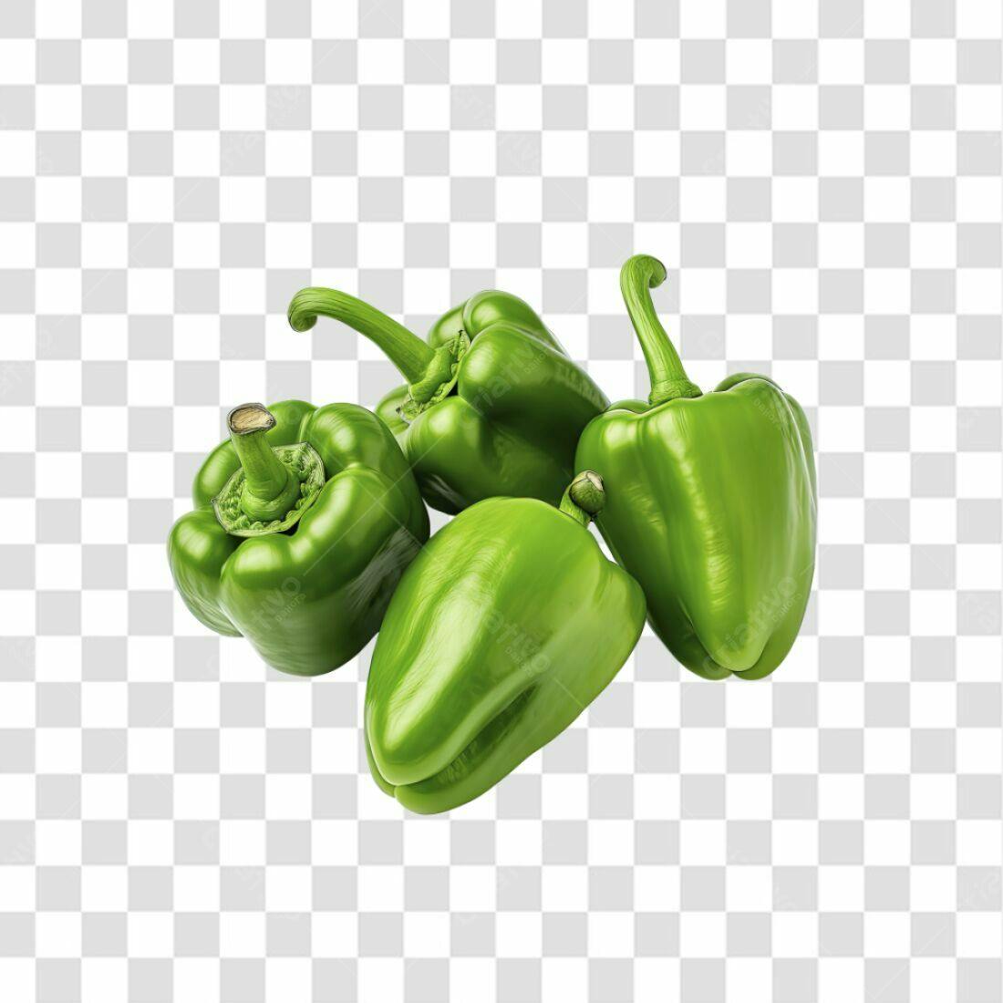 Icone Pimentões Verdes PNG com fundo transparente