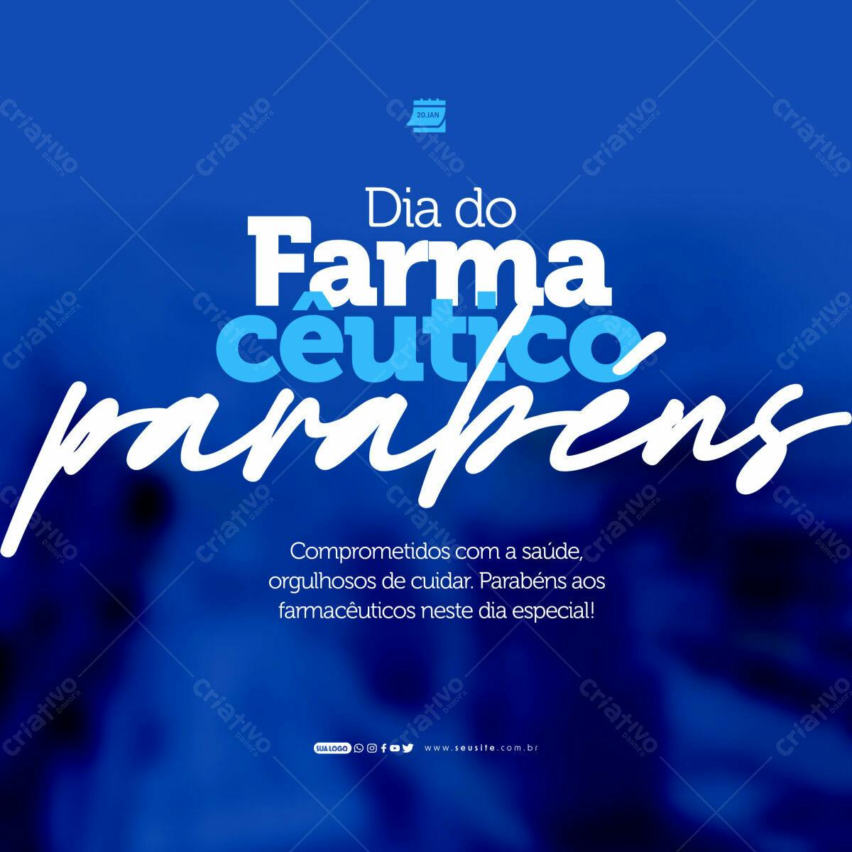 Postagem Dia do Farmacêutico PSD Editável