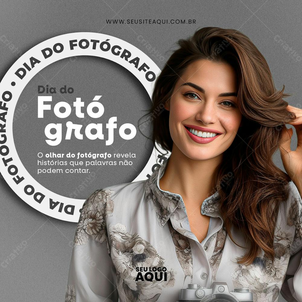 DIA DO FOTÓGRAFO | DIA NACIONAL | PSD EDITÁVEL