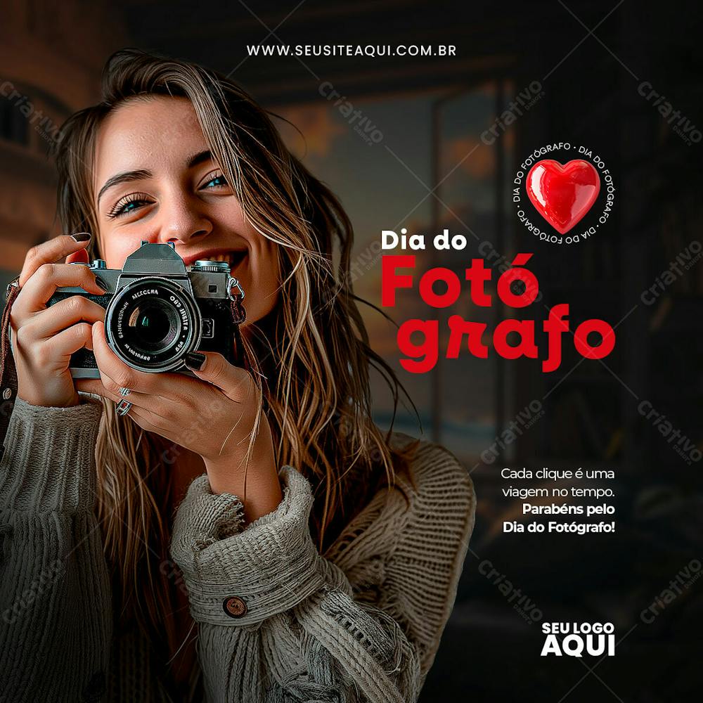 DIA DO FOTÓGRAFO | DIA NACIONAL | PSD EDITÁVEL