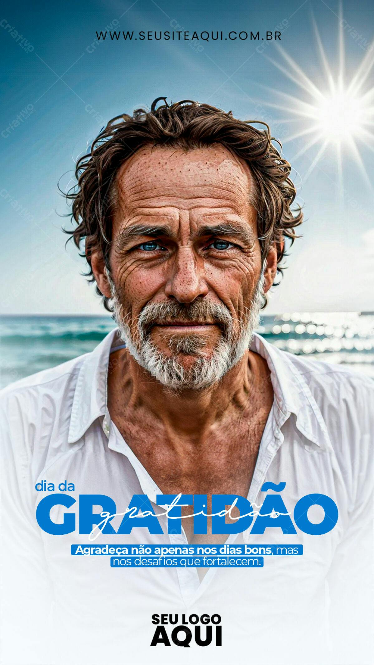 Flyer Dia da Gratidão PSD Editável