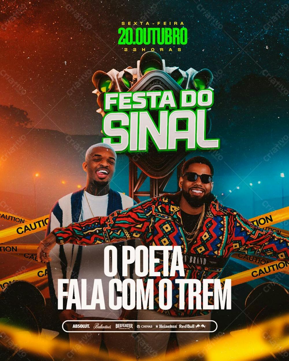 Flyer Evento Festa Do Sinal Feed Psd Editável
