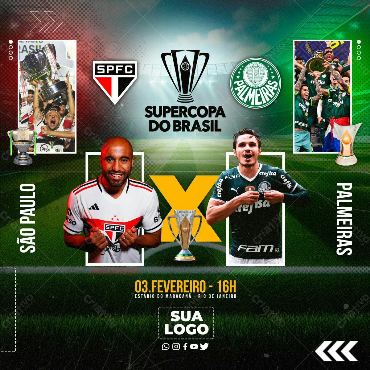 Flyer Supercopa do Brasil PSD Editável