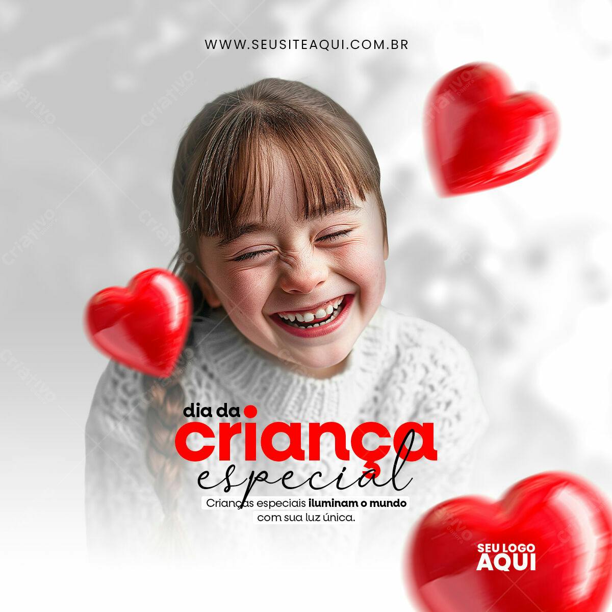 Post para Dia da Criança Especial PSD Editável
