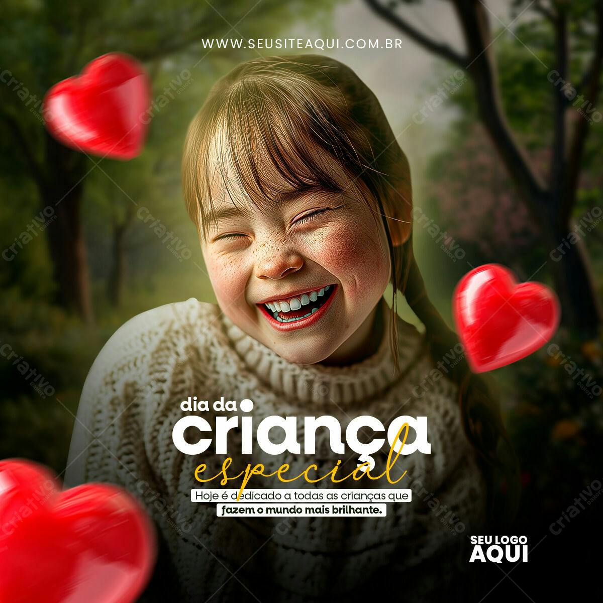 Postagem Dia da Criança Especial PSD Editável
