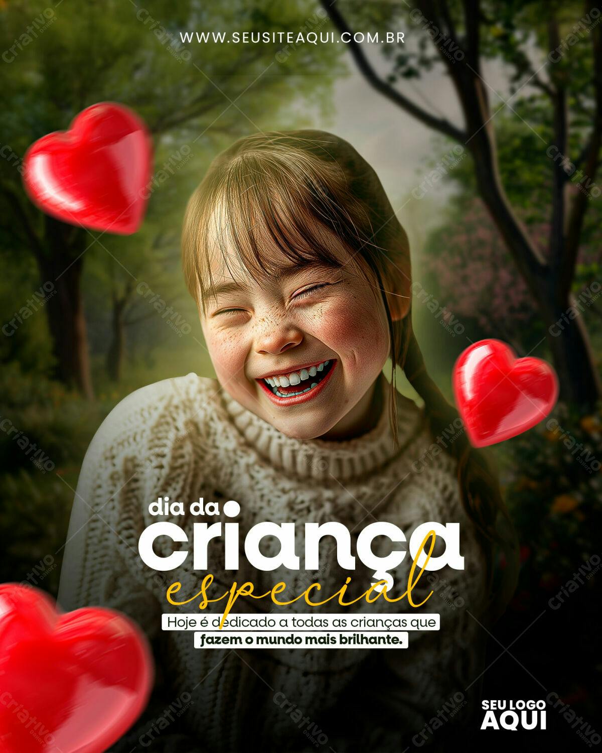 Flyer Dia da Criança Especial PSD Editável