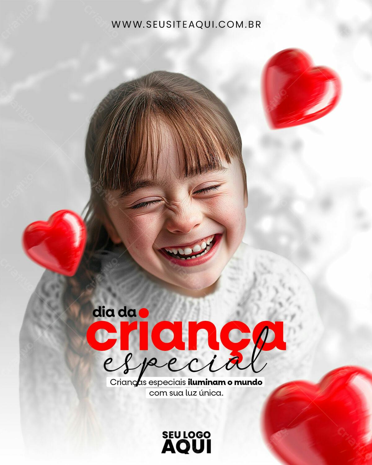 Flyer Dia da Criança Especial PSD Editável