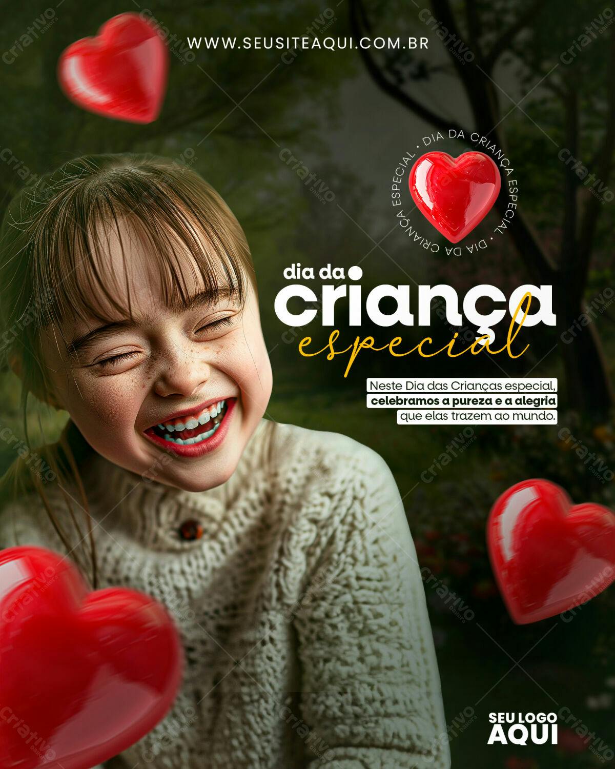 Flyer Dia das Crianças PSD Editável