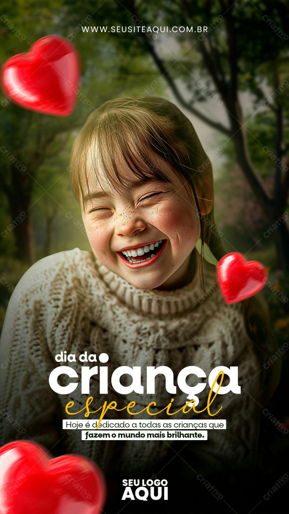Flyer Dia da Criança Especial PSD Editável