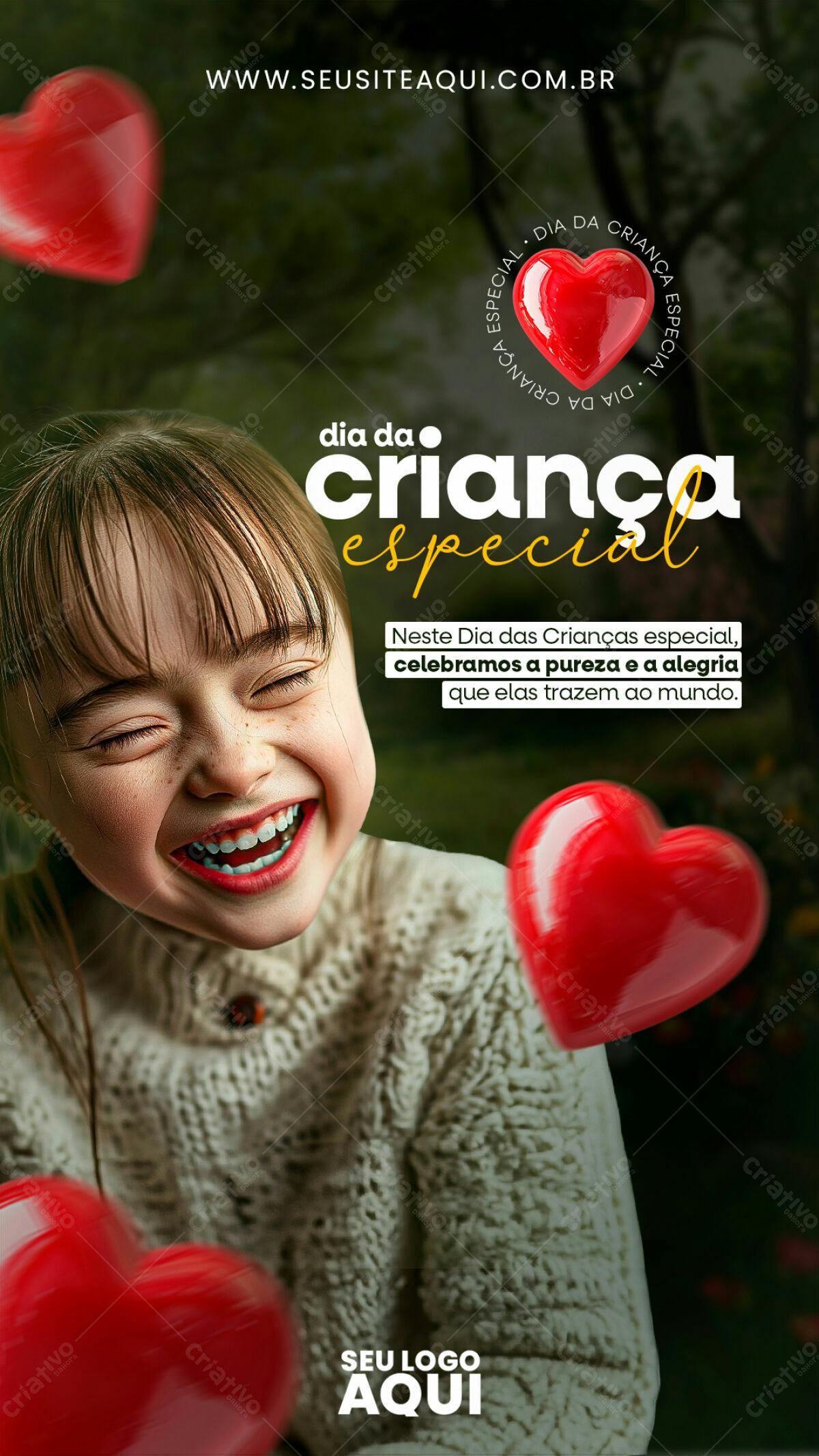 Flyer Dia das Crianças PSD Editável