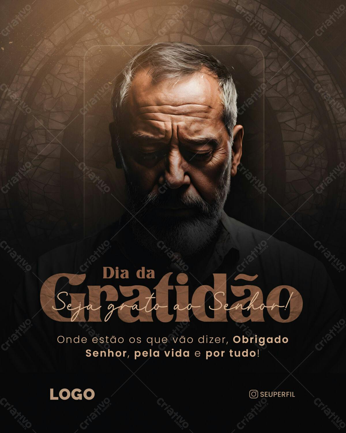 Postagem Dia da Gratidão PSD Editável