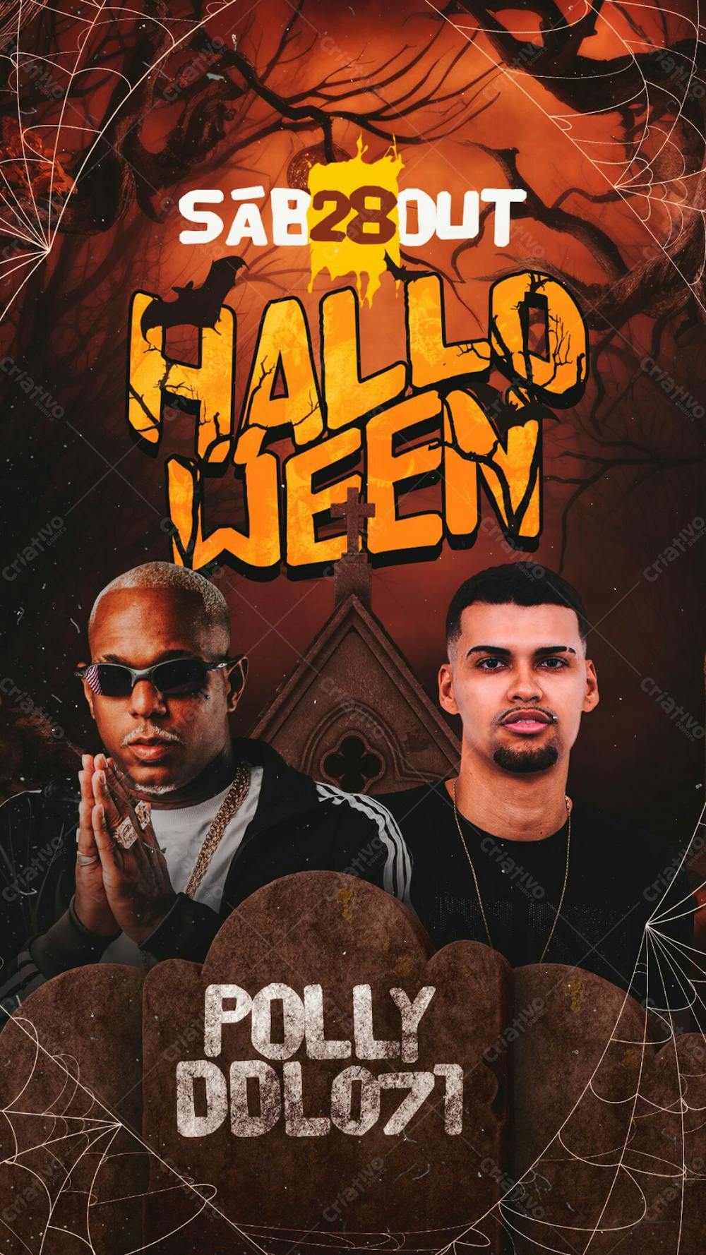 156   Flyer De Halloween Oh Polêmico E Ddl 071 Stories Psd Editável