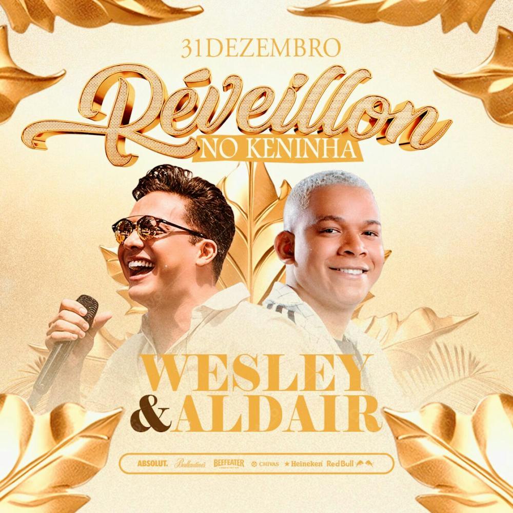 Flyer De Réveillon 2024 No Keninha Feed Psd Editável