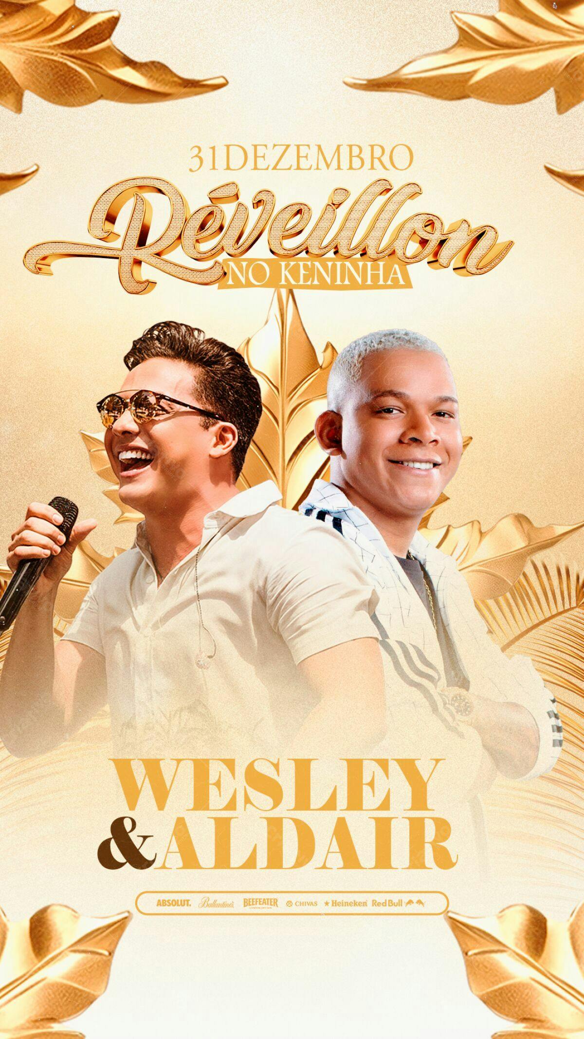 Flyer Réveillon Wesley & Aldair PSD Editável