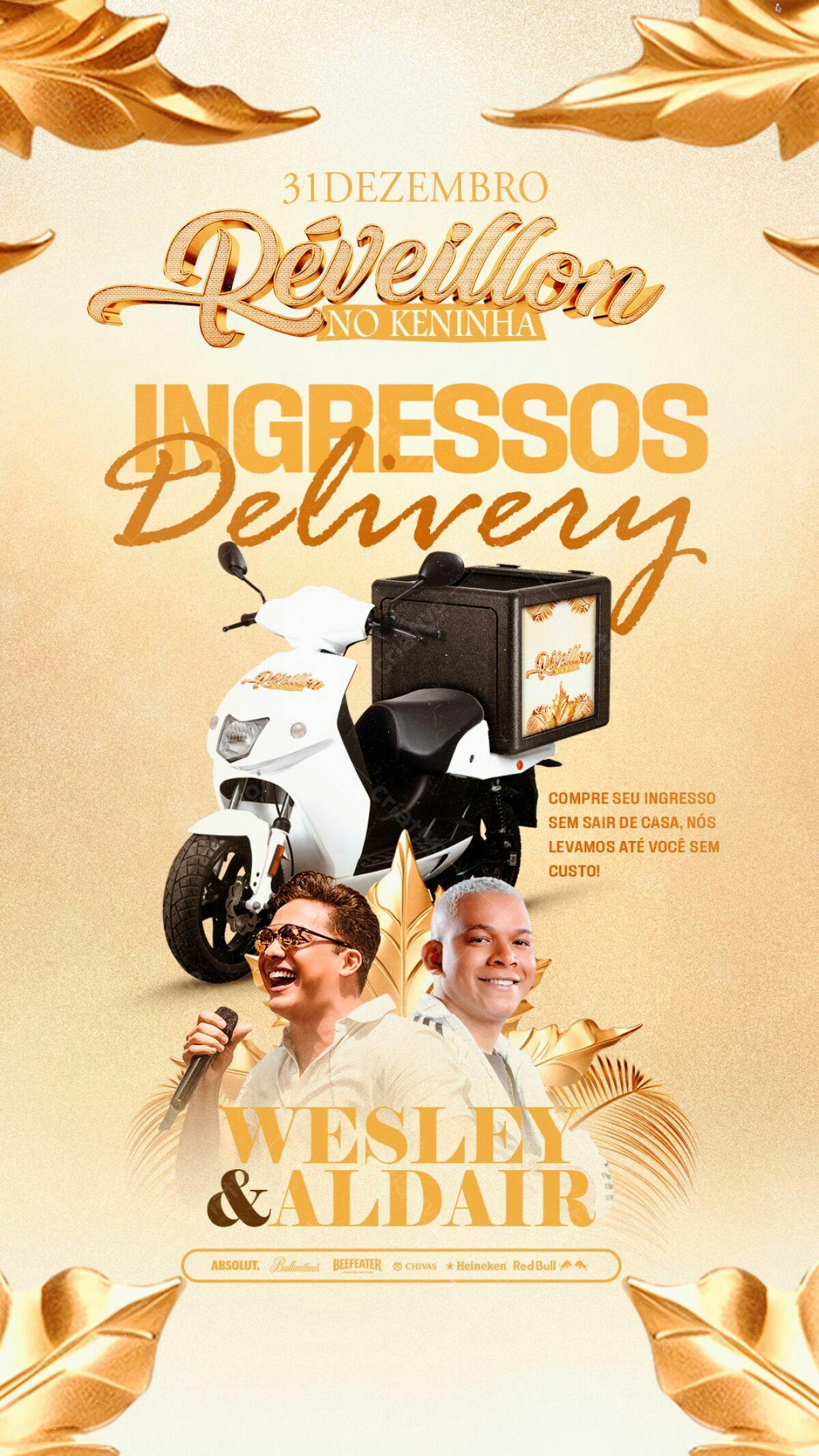 Flyer Réveillon Wesley & Aldair PSD Editável