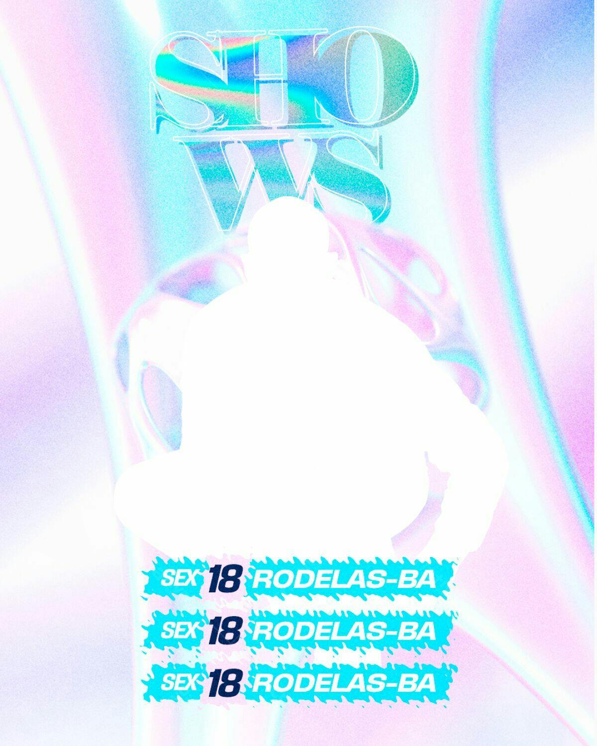 Flyer para Evento Shows 18+ PSD Editável