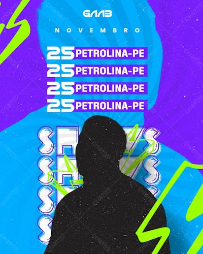 170   Agenda De Shows Gaab Feed Psd Editável
