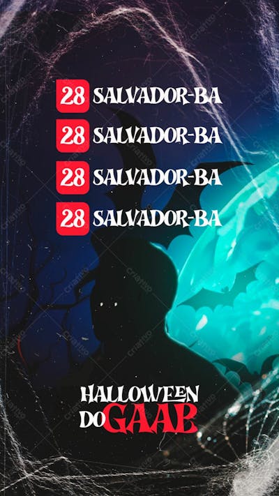 Agenda De Shows Gaab Stories Psd Editável