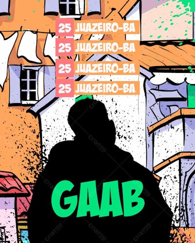 172   Agenda De Shows Gaab Feed Psd Editável