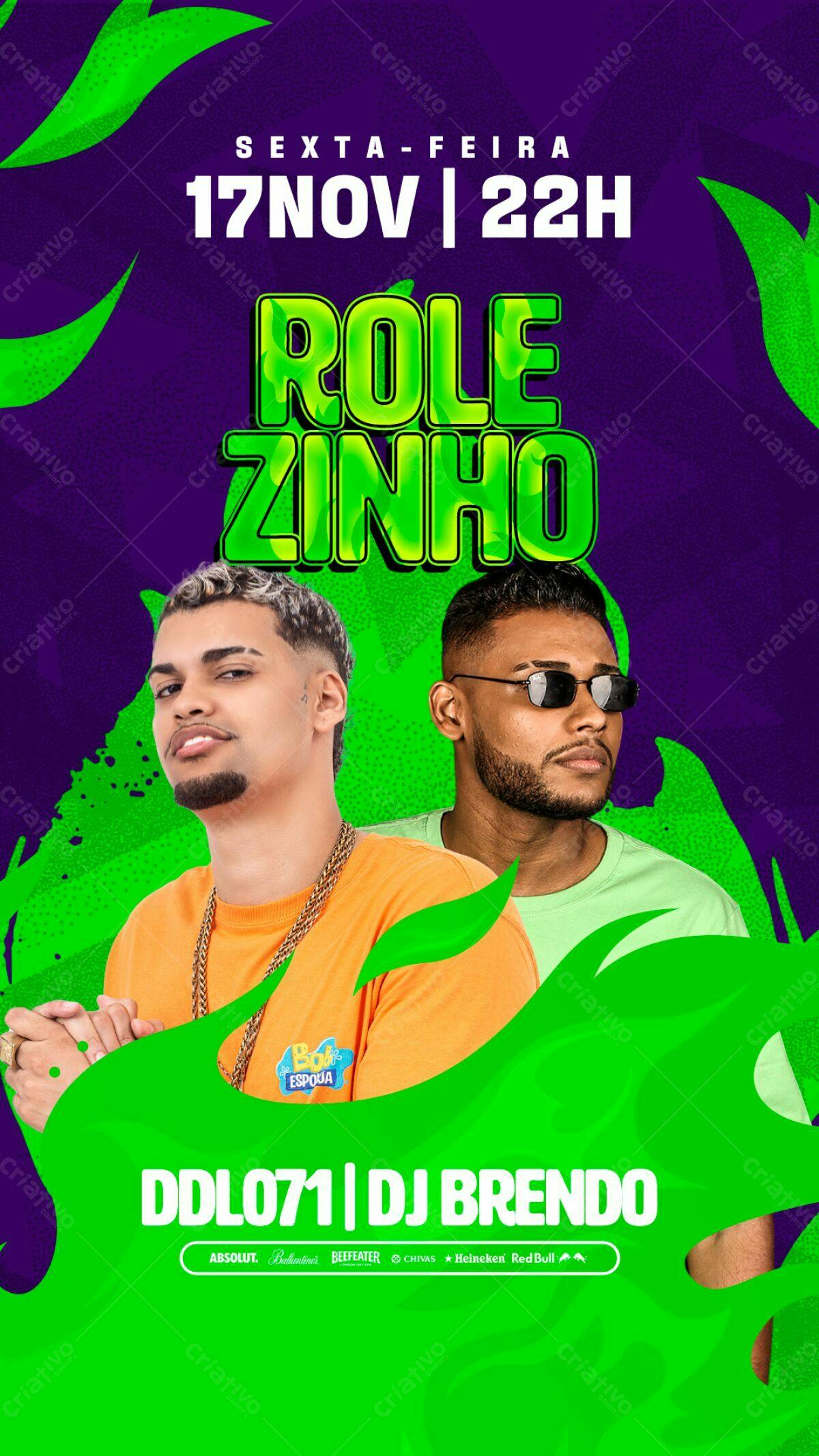 Flyer Festa Rolezinho PSD Editável