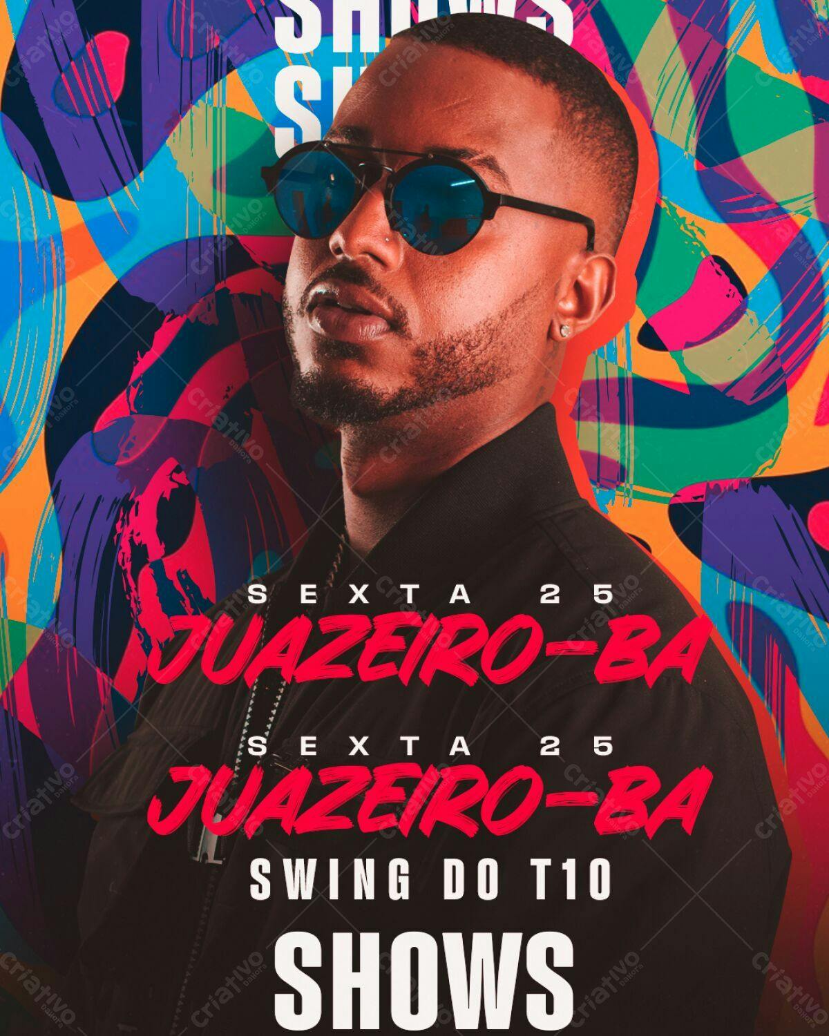 Flyer para Show em Juazeiro-BA PSD Editável