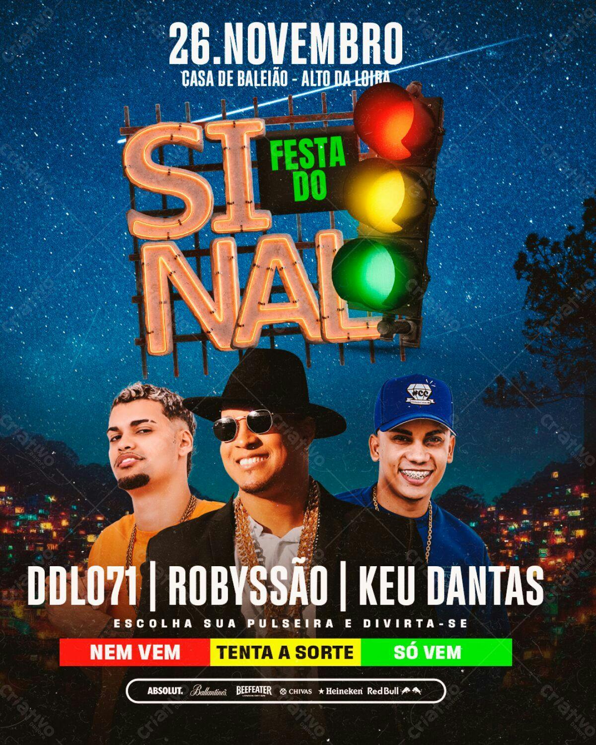 Flyer Festa do Sinal PSD Editável