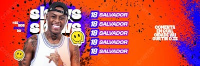 198   Agenda De Shows Zé Paredão Carrossel Psd Editável