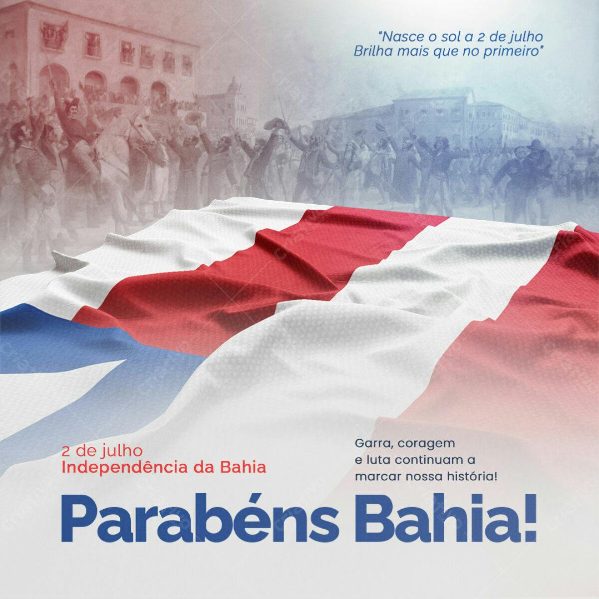 Flyer Independência da Bahia PSD Editável