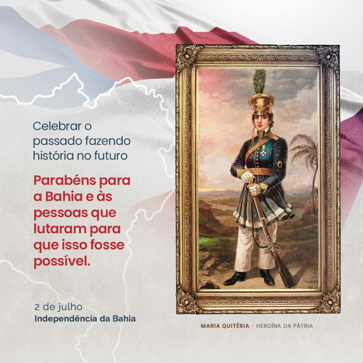 PSD para Independência da Bahia - Maria Quitéria PSD Editável