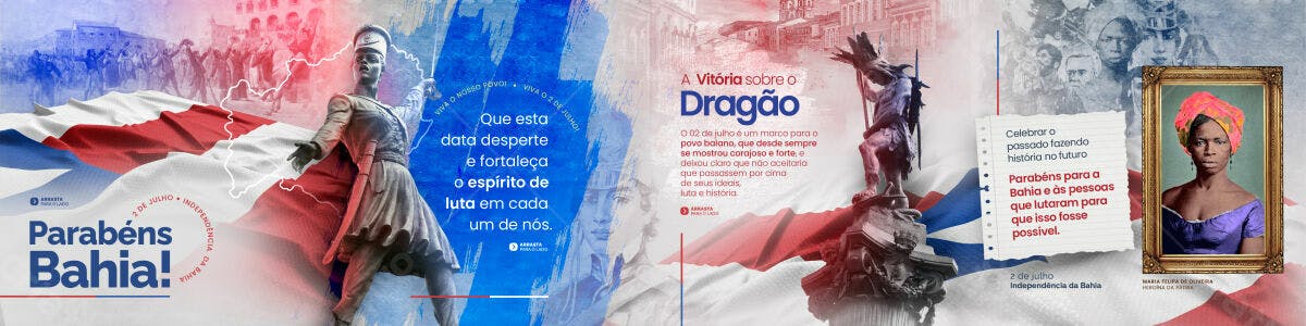 Flyer 2 de Julho Independência da Bahia PSD Editável