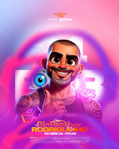 Flyer Bbb 24 Rodriguinho Pixar Feed