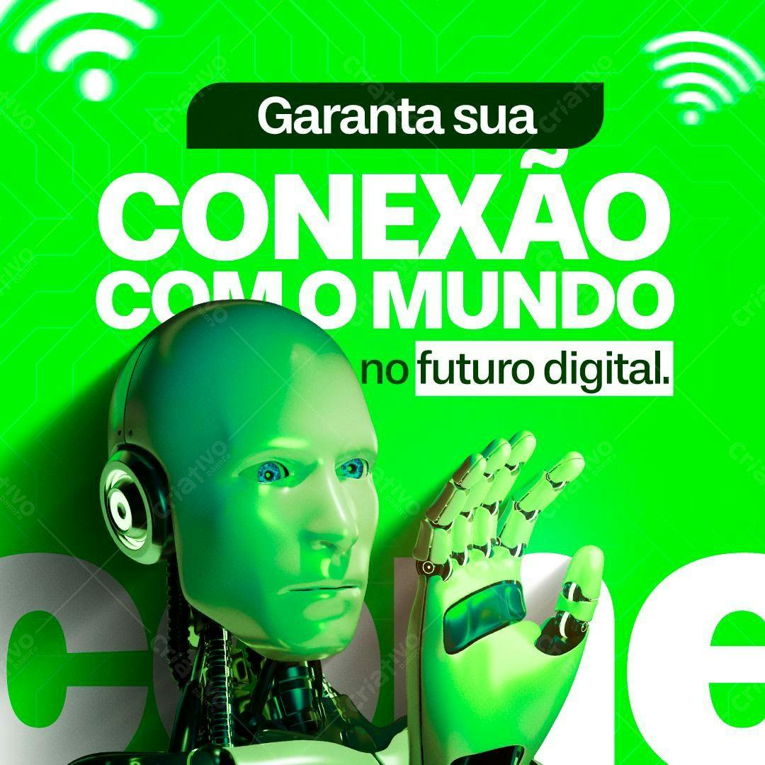 Flyer Tecnologia Futuro Digital PSD Editável