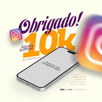 Social media 10k de seguidores no instagram