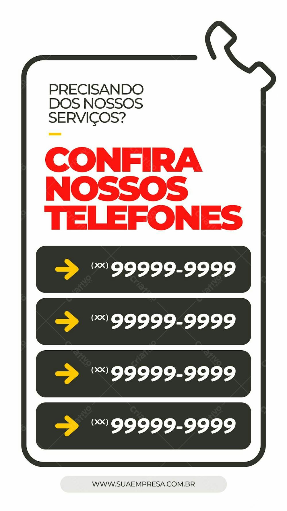 Stories   Confira Nossos Telefones