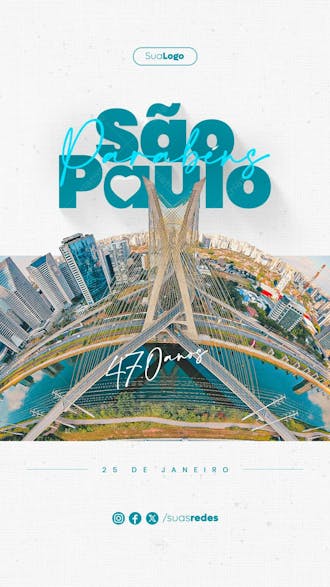 470 anos de são paulo storysocial media post