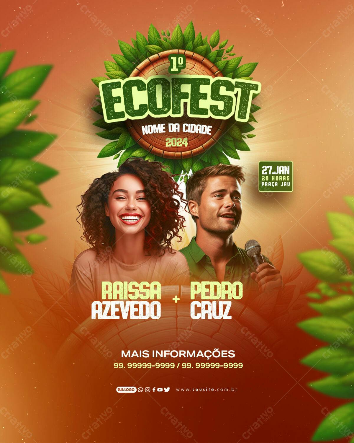 Flyer Ecofest PSD Editável