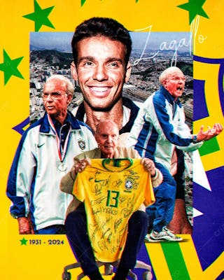 Zagallo seleção brasileira futebol luto
