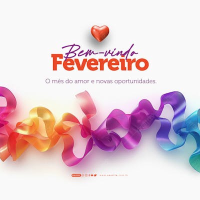 Social Media   Bem Vindo Fevereiro   O Mês Das Novas Oportunidades