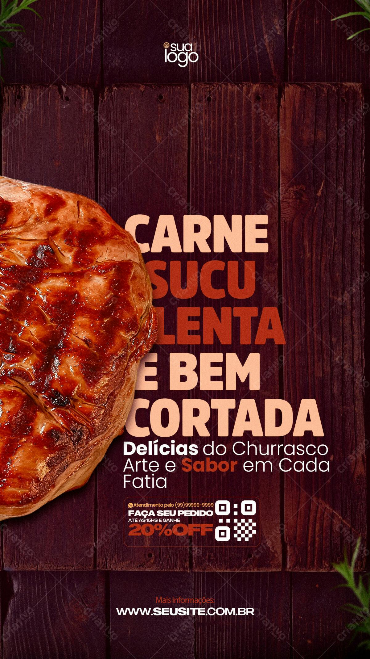 Flyer Churrasco PSD Editável