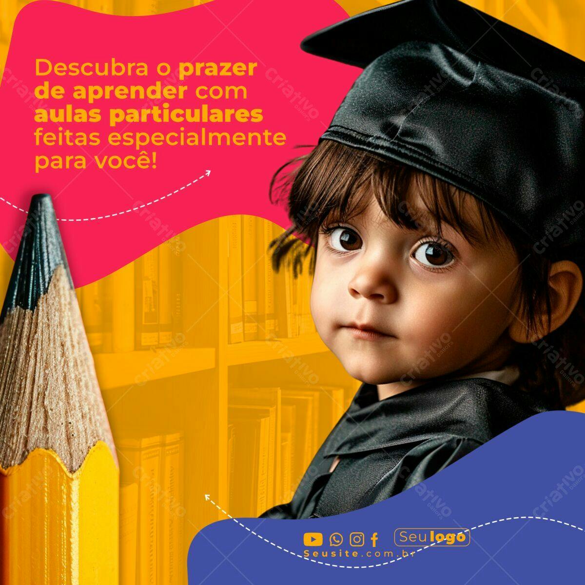 Banner Aulas Particulares PSD Editável