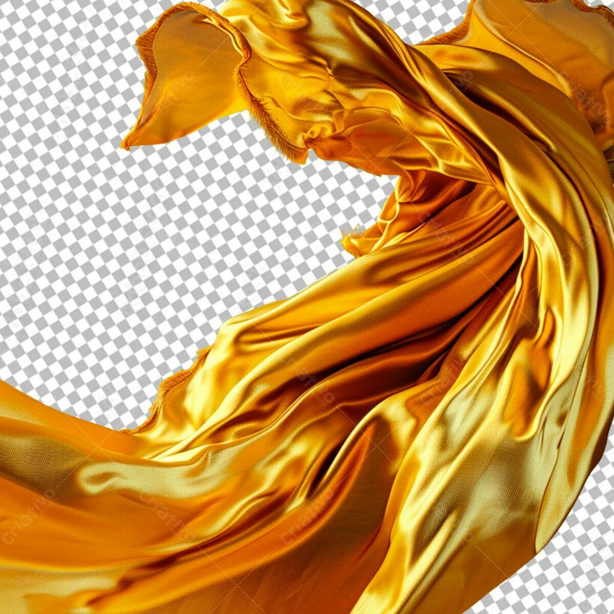 Plano de Fundo Dourado Fluido PSD Editável