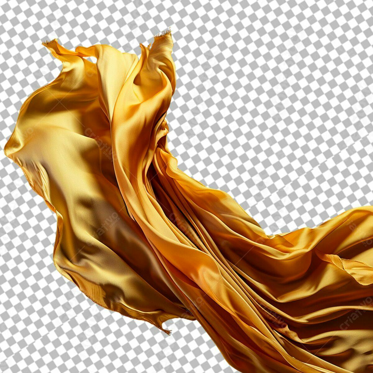 Textura de Seda Dourada PSD Editável