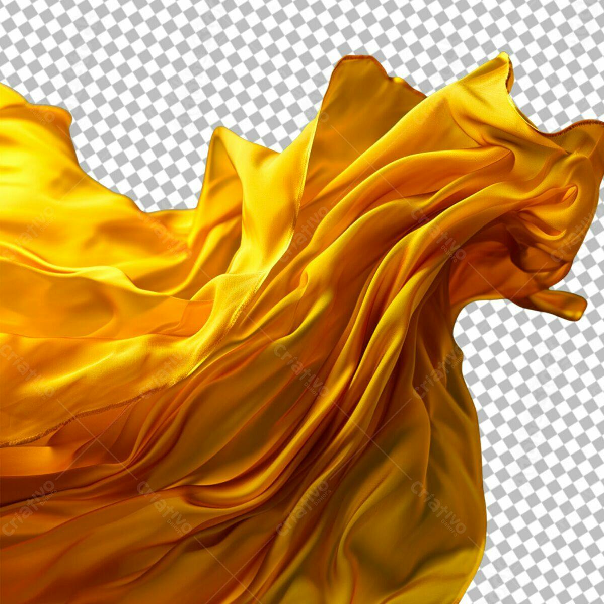 Textura de Tecido Dourado PSD Editável