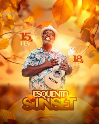 Flyer esquenta sunset feed