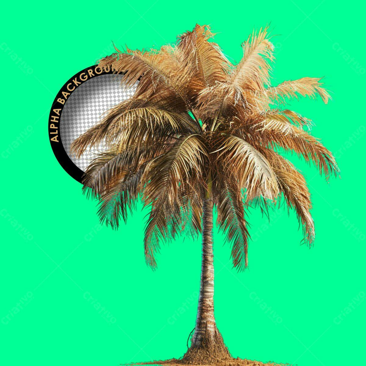 Background com Palmeira Seca PSD Editável
