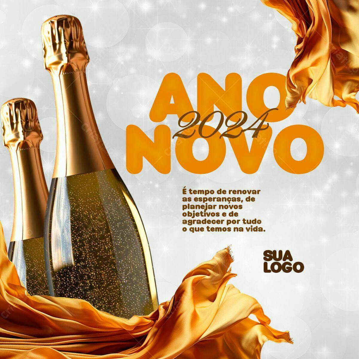 Flyer Ano Novo 2024 PSD Editável