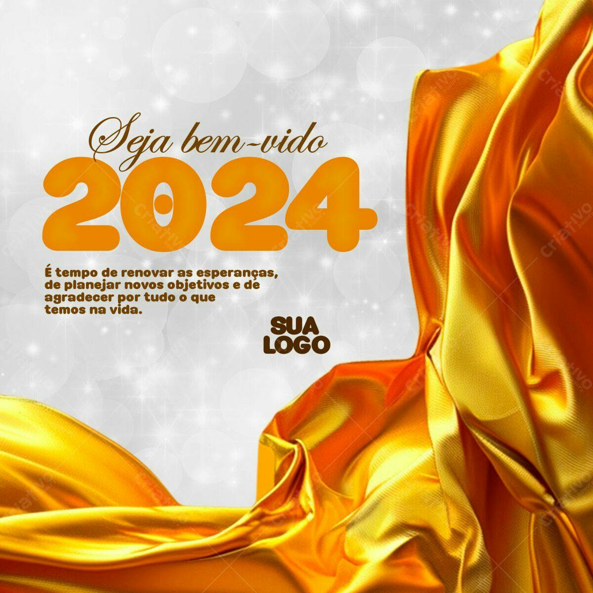 Flyer Ano Novo 2024 PSD Editável