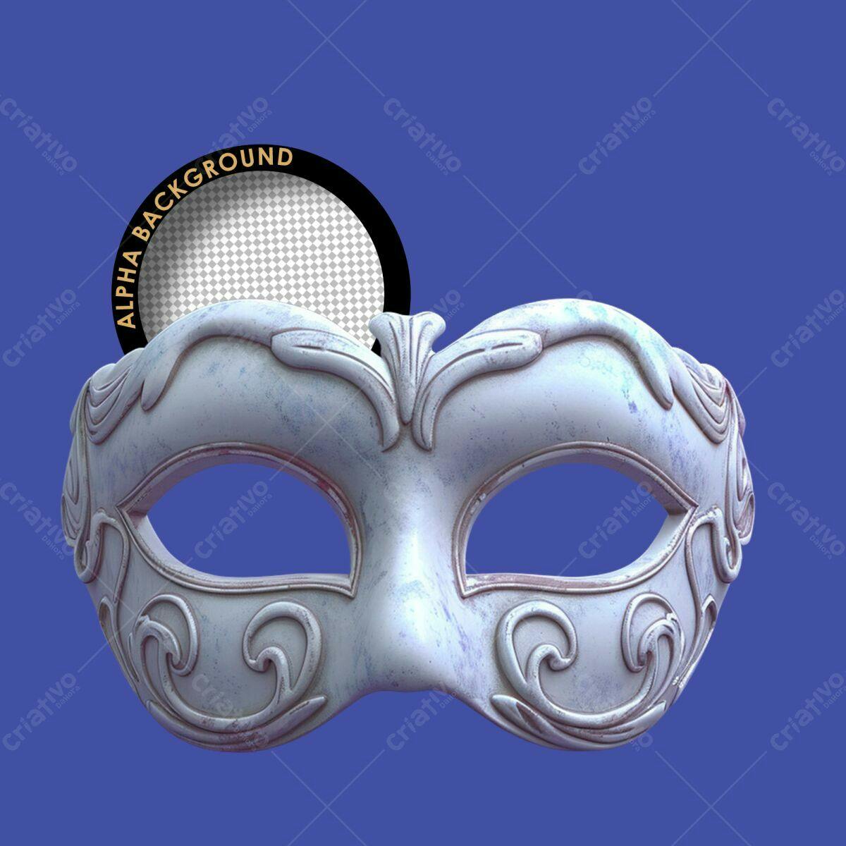 Máscara de Carnaval PSD Editável